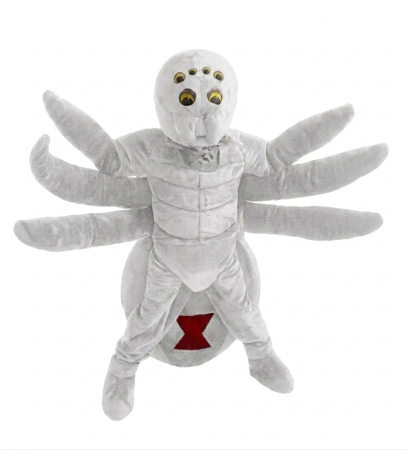 Black Widow Mascot (Thermolite) - Short fur / White mascot costume