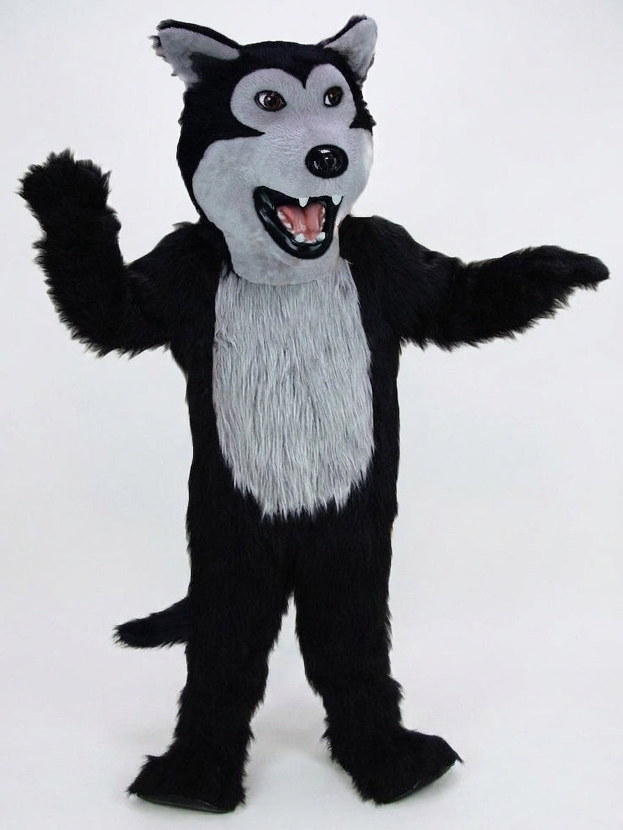 Black Wolf Mascot Costume - professional mascot costume from The Mascot Store