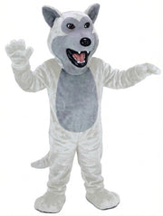 Black Wolf Mascot - Short fur / Albino Tiger mascot costume