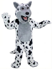 Black Wolf Mascot - Short fur / Dalmatian mascot costume