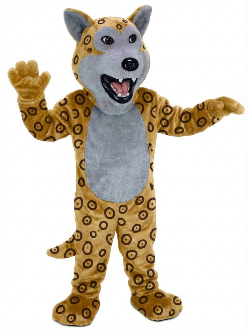 Black Wolf Mascot - Short fur / Jaguar mascot costume
