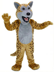 Black Wolf Mascot - Short fur / Leopard mascot costume