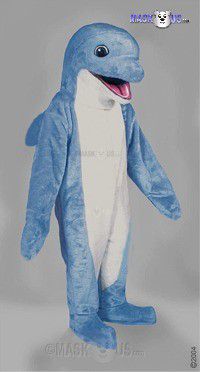Blue Dolphin Mascot