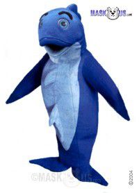 Blue Fish Mascot