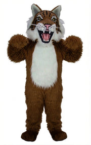 Bobcat Mascot - Long fur / Dark Brown mascot costume