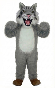 Bobcat Mascot - Long fur / Grey mascot costume