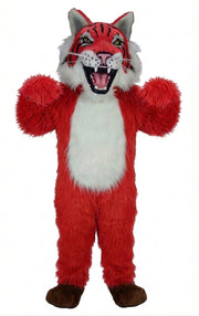 Bobcat Mascot - Long fur / Red mascot costume