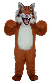 Bobcat Mascot - Long fur / Rust mascot costume