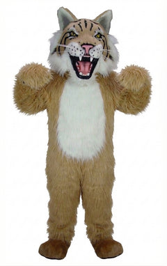 Bobcat Mascot - Long fur / Tan mascot costume