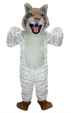 Bobcat Mascot - Short fur / Albino Tiger mascot costume