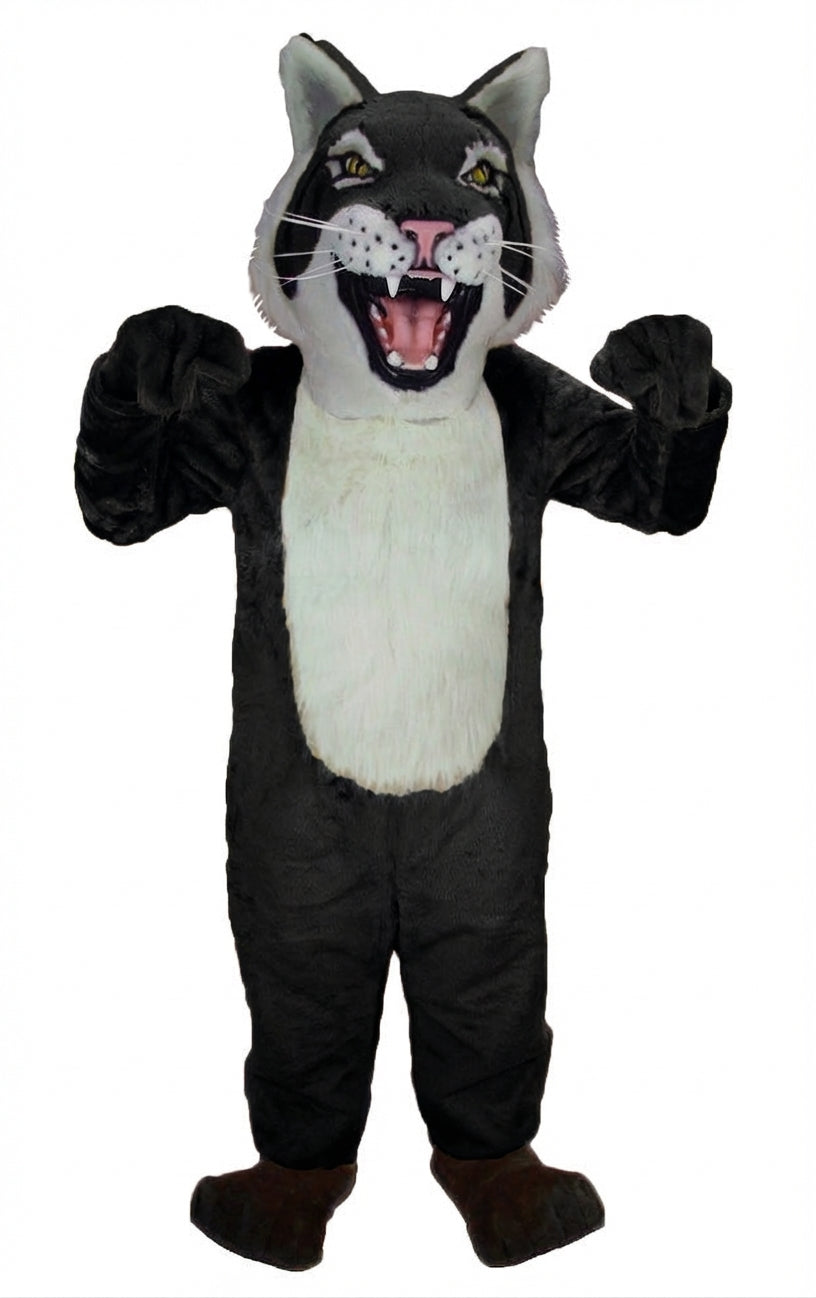 Bobcat Mascot - Short fur / Black mascot costume