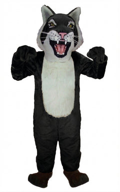 Bobcat Mascot - Short fur / Black mascot costume