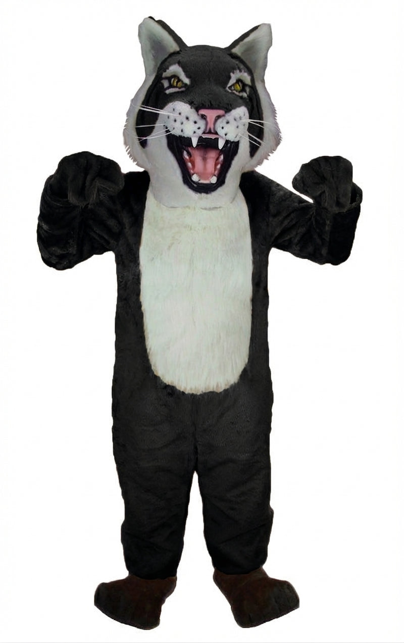 Bobcat Mascot - Short fur / Black mascot costume