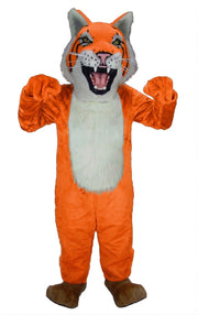 Bobcat Mascot - Short fur / Bright Orange mascot costume