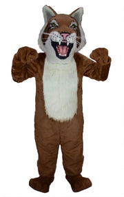 Bobcat Mascot - Short fur / Chocolate Brown mascot costume
