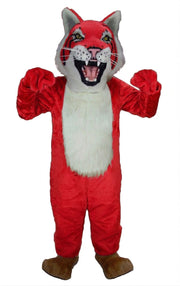 Bobcat Mascot - Short fur / Red mascot costume