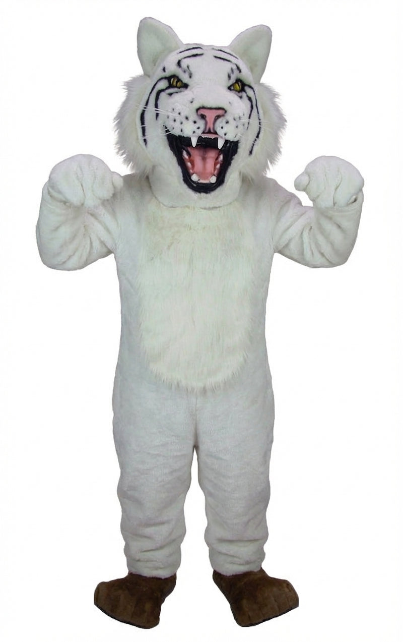 Bobcat Mascot - Short fur / White mascot costume