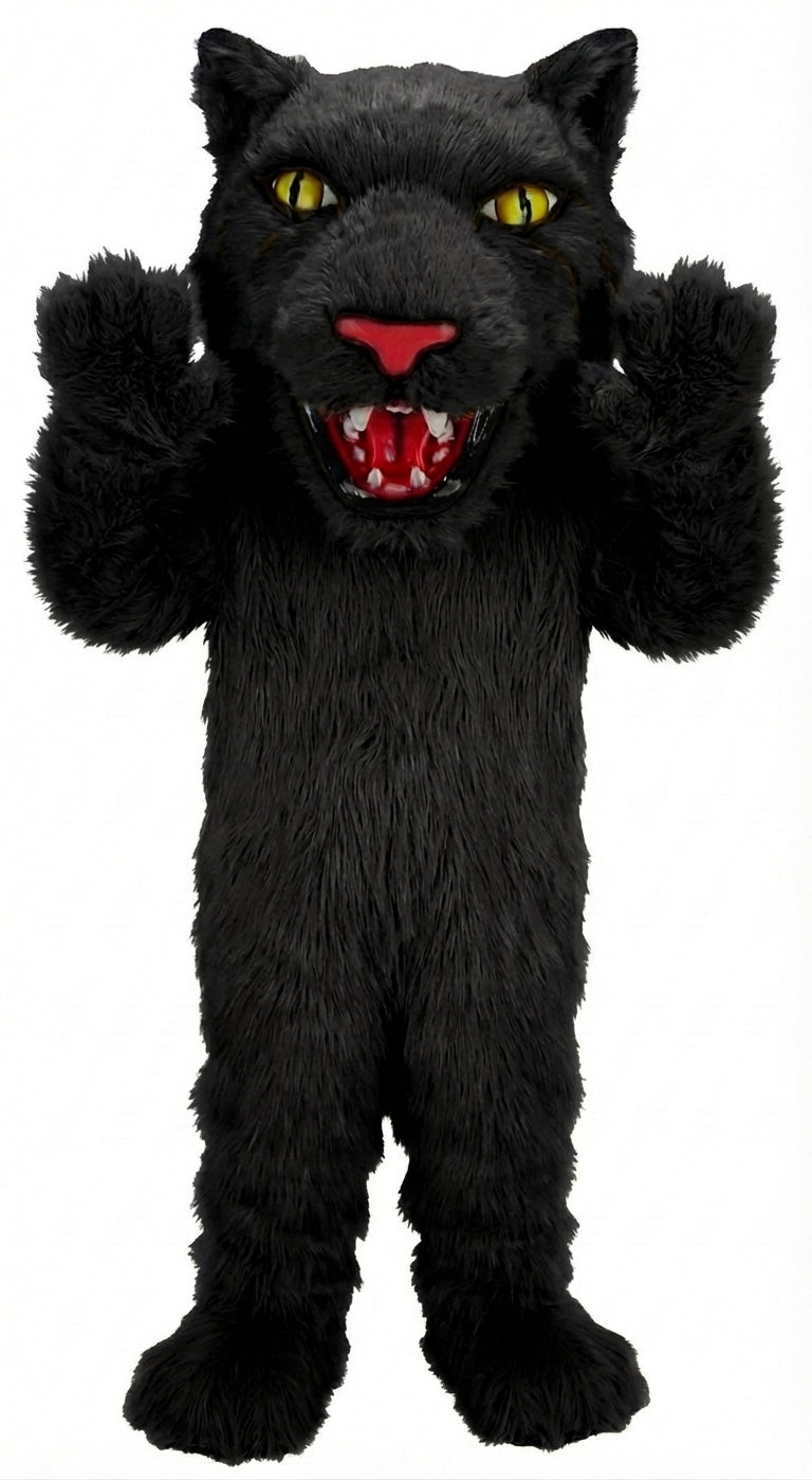 Bobcat Mascot (Thermolite) - Long fur / Black mascot costume