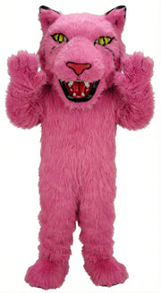 Bobcat Mascot (Thermolite) - Long fur / Bright Pink mascot costume