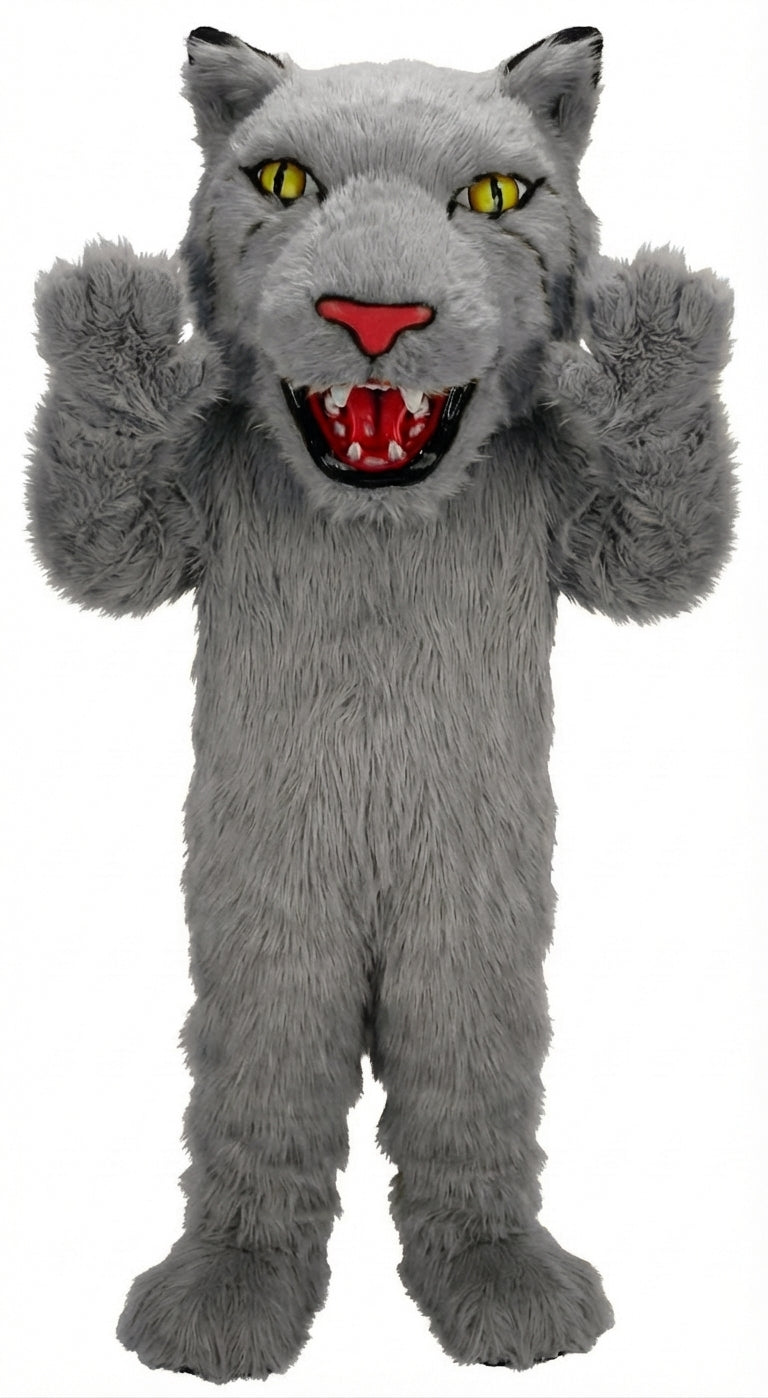 Bobcat Mascot (Thermolite) - Long fur / Grey mascot costume