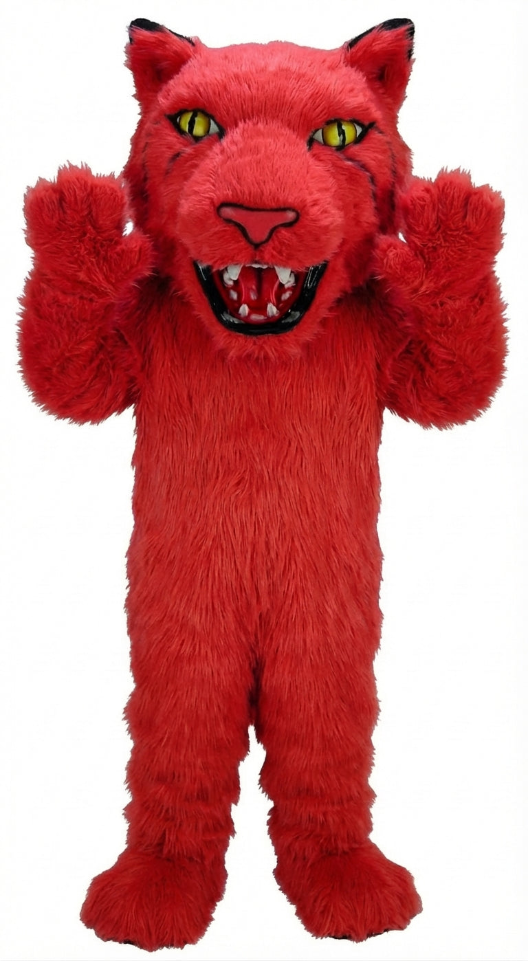 Bobcat Mascot (Thermolite) - Long fur / Red mascot costume
