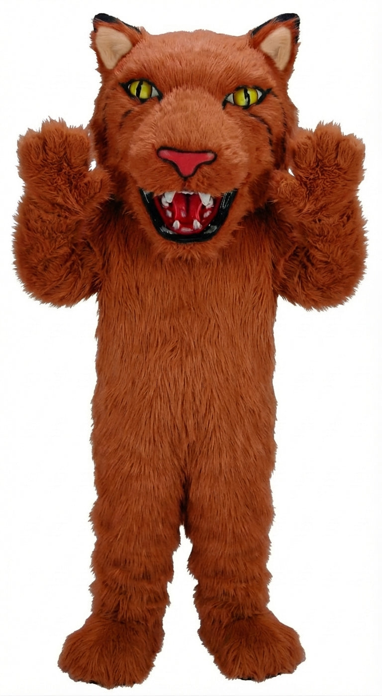 Bobcat Mascot (Thermolite) - Long fur / Rust mascot costume