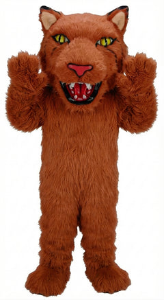 Bobcat Mascot (Thermolite) - Long fur / Rust mascot costume