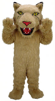 Bobcat Mascot (Thermolite) - Long fur / Tan mascot costume