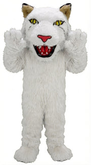 Bobcat Mascot (Thermolite) - Long fur / White mascot costume