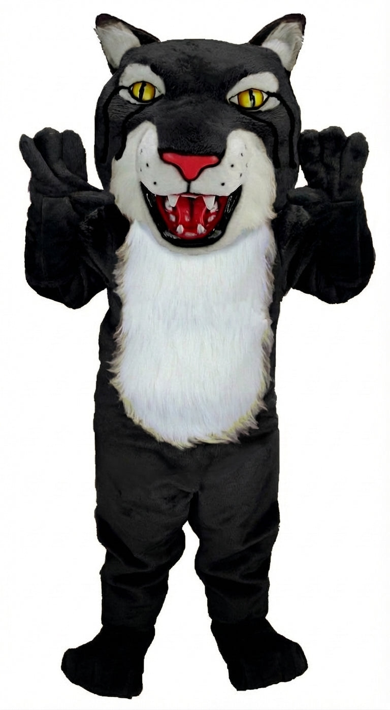 Bobcat Mascot (Thermolite) - Short fur / Black mascot costume
