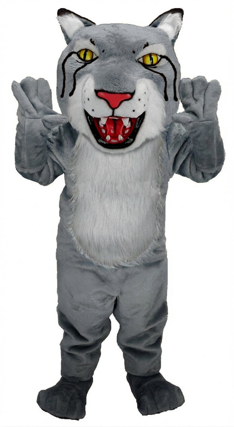 Bobcat Mascot (Thermolite) - Short fur / Grey mascot costume