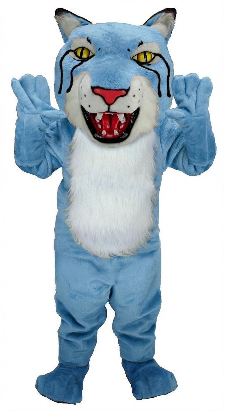 Bobcat Mascot (Thermolite) - Short fur / Light blue mascot costume