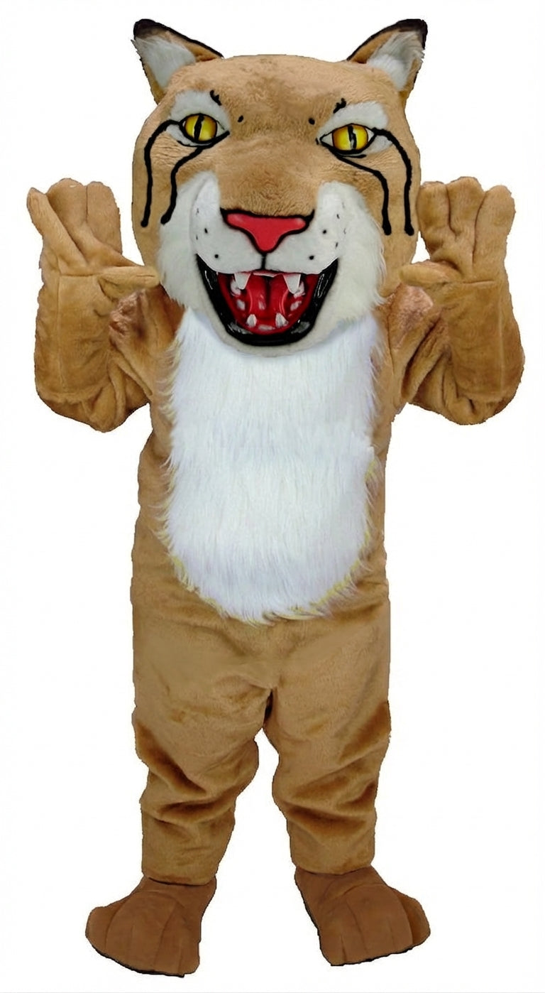 Bobcat Mascot (Thermolite) - Short fur / Light Brown mascot costume