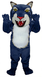 Bobcat Mascot (Thermolite) - Short fur / Navy Blue mascot costume