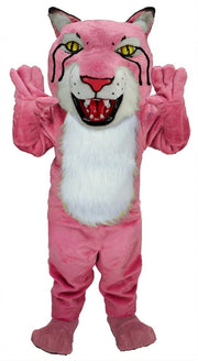 Bobcat Mascot (Thermolite) - Short fur / Pink mascot costume