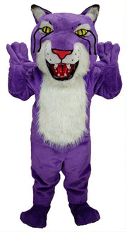 Bobcat Mascot (Thermolite) - Short fur / Purple mascot costume