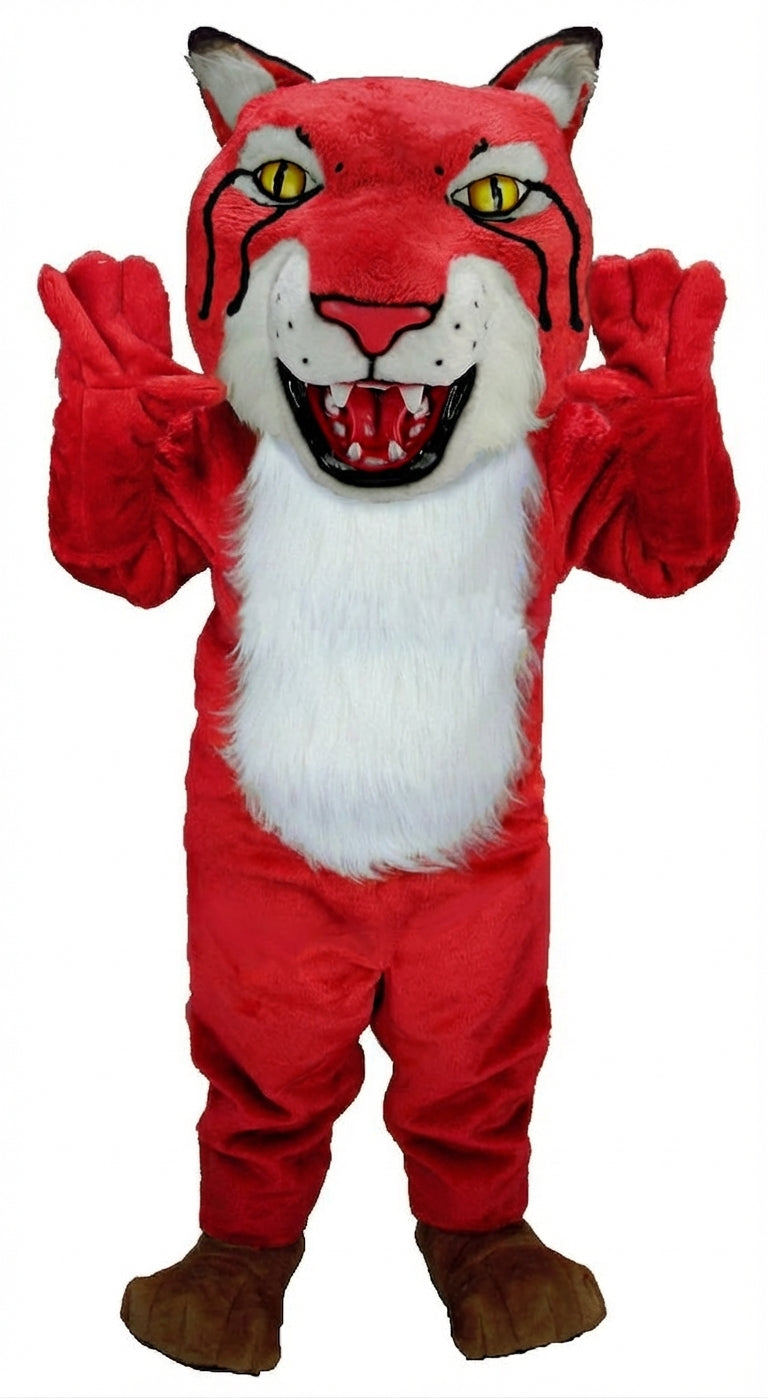 Bobcat Mascot (Thermolite) - Short fur / Red mascot costume