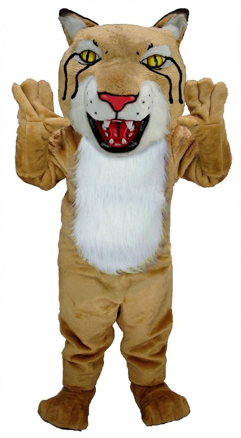 Bobcat Mascot (Thermolite) - Short fur / Tan mascot costume
