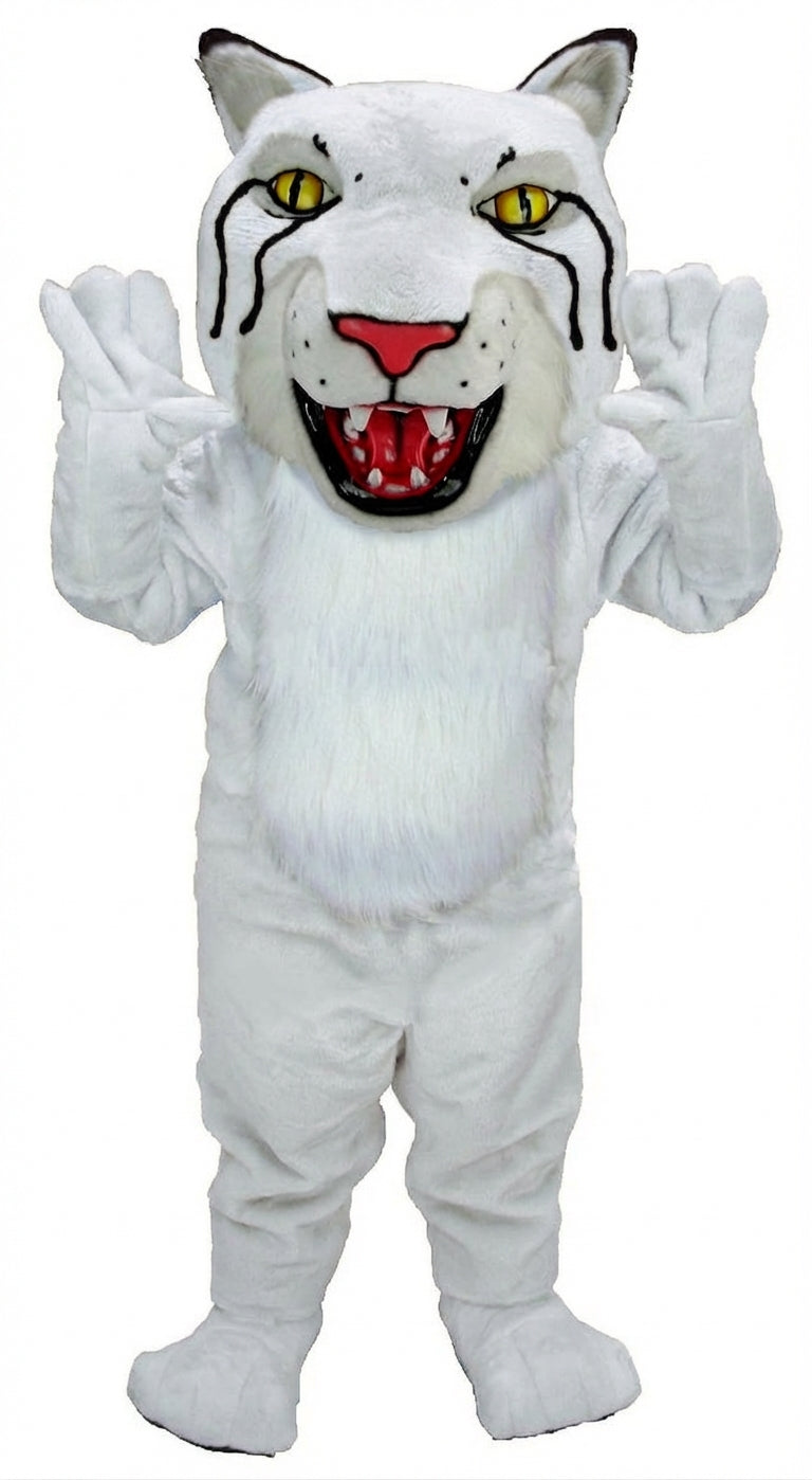Bobcat Mascot (Thermolite) - Short fur / White mascot costume
