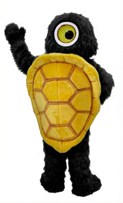 Box Turtle Mascot (Thermolite) - Long fur / Black mascot costume