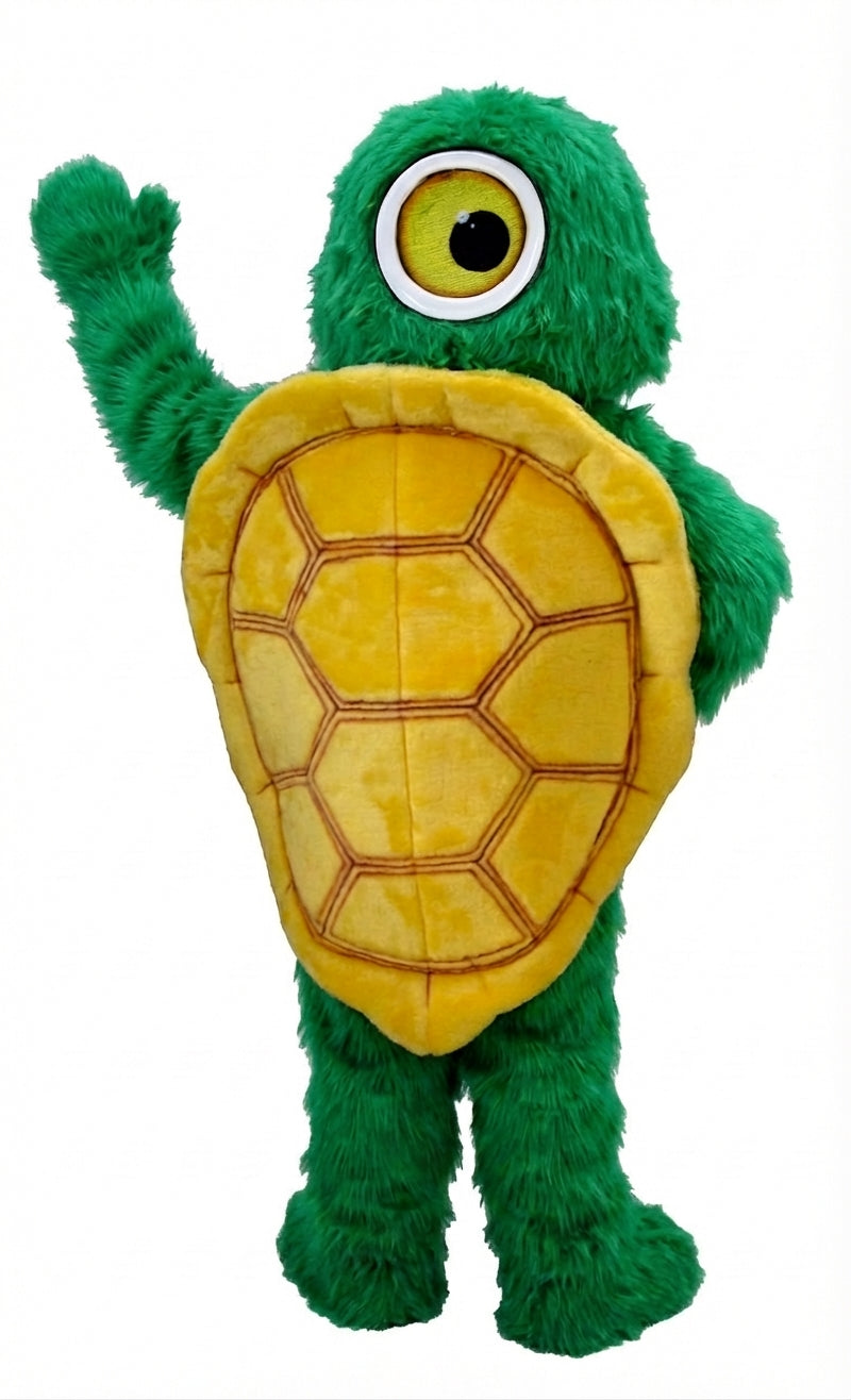 Box Turtle Mascot (Thermolite) - Long fur / Green mascot costume