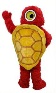Box Turtle Mascot (Thermolite) - Long fur / Red mascot costume