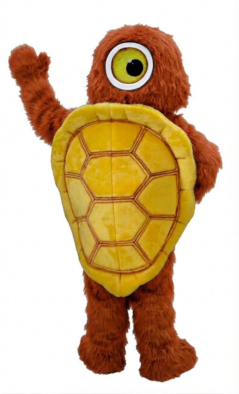 Box Turtle Mascot (Thermolite) - Long fur / Rust mascot costume