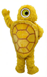 Box Turtle Mascot (Thermolite) - Long fur / Yellow mascot costume