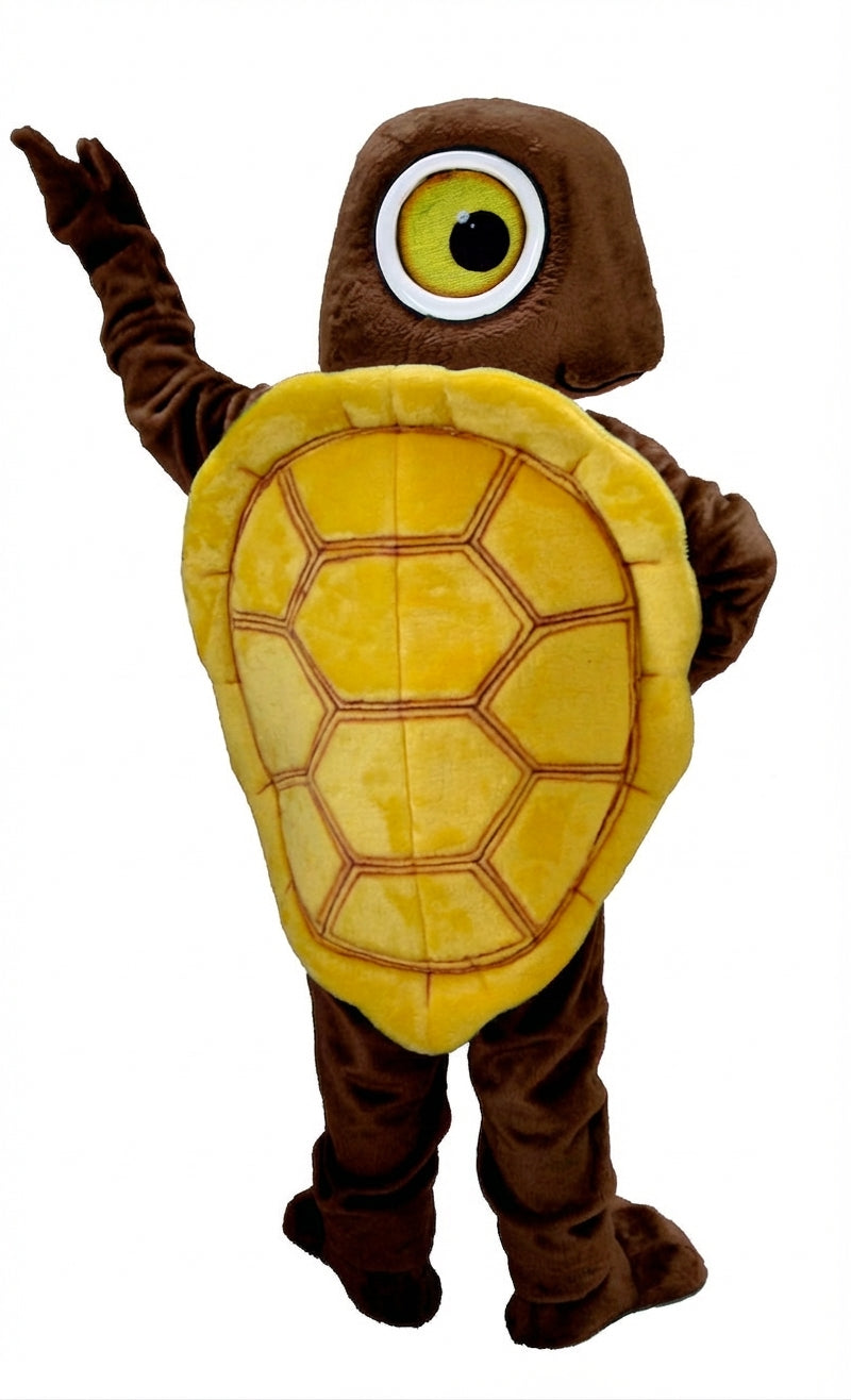 Box Turtle Mascot (Thermolite) - Short fur / Chocolate Brown mascot costume
