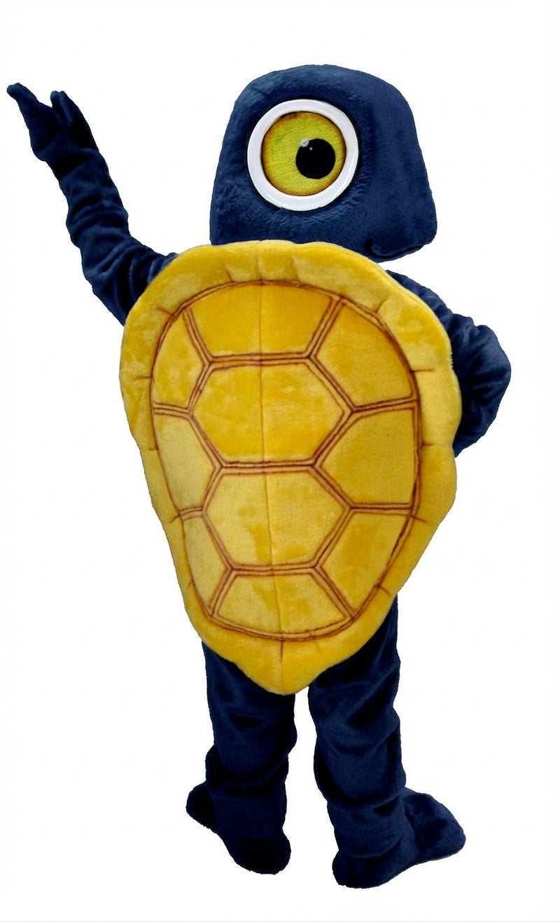 Box Turtle Mascot (Thermolite) - Short fur / Navy Blue mascot costume
