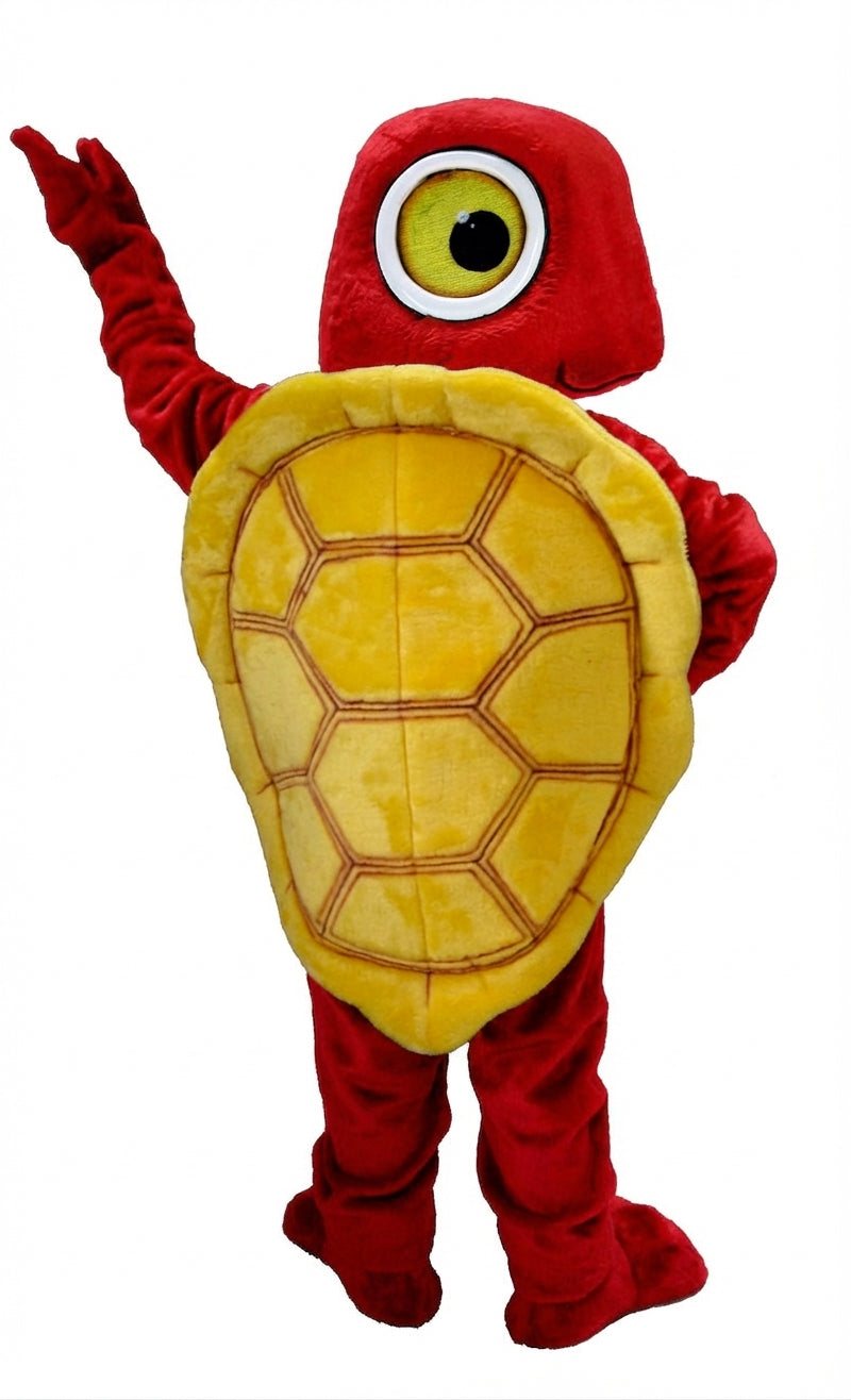 Box Turtle Mascot (Thermolite) - Short fur / Red mascot costume