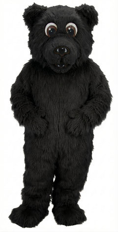 Brown Bear Mascot - Long fur / Black mascot costume