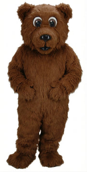 Brown Bear Mascot - Long fur / Dark Brown mascot costume