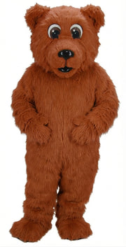 Brown Bear Mascot - Long fur / Rust mascot costume